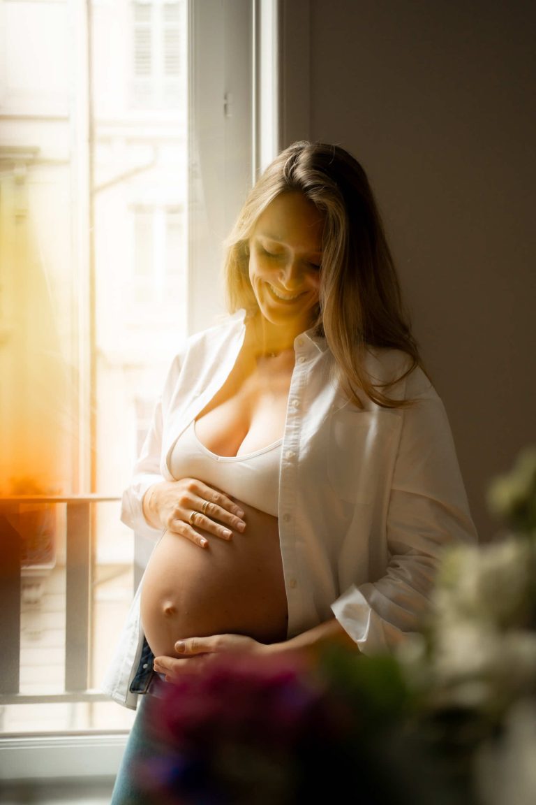 Future maman chez elle